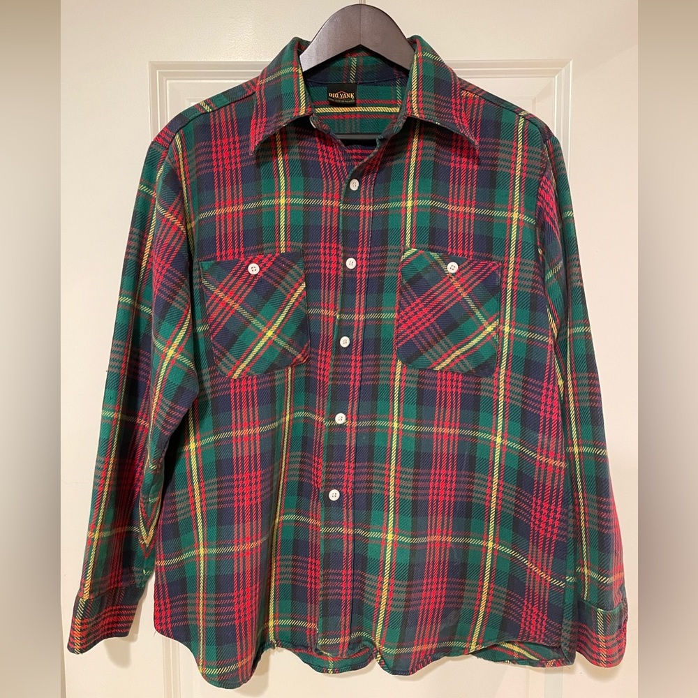 Vintage 90s Big Yank Plaid Flannel - 23 x 27